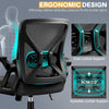 FelixKing Office Chair - Ergonomic Desk Chair Breathable Mesh Task with Wheels and Lumbar Support Home Desk Office Chairs with Flip up Armrest Rolling Swivel for Home Computer Black