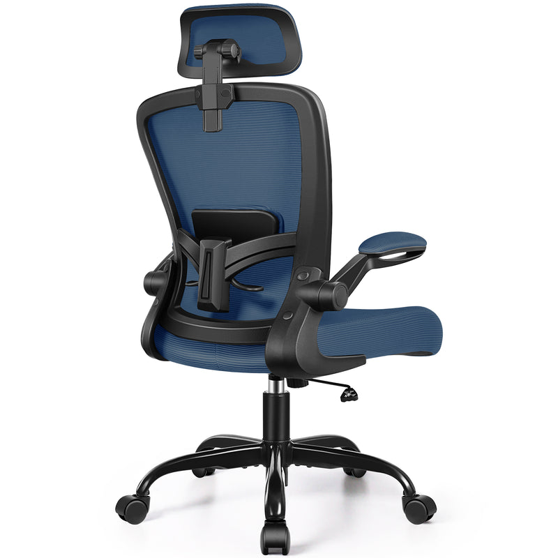 FelixKing Ergonomic Office Chair, Headrest Desk Chair Office Chair with Adjustable Lumbar Support, Home Office Swivel Task Chair with High Back and Armrest, Adjustable Height Gaming Chair