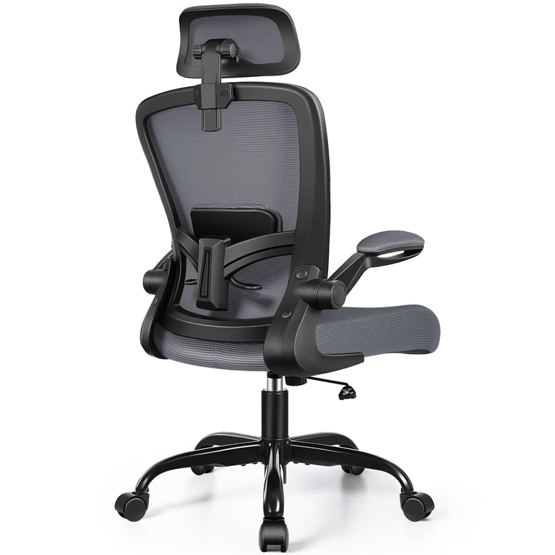 FelixKing Ergonomic Office Chair, Headrest Desk Chair Office Chair with Adjustable Lumbar Support, Home Office Swivel Task Chair with High Back and Armrest, Adjustable Height Gaming Chair
